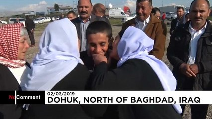 Езидские женщины и дети вернулись из плена домой