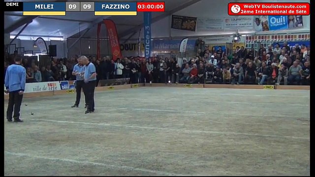 Sète, International à pétanque 2019 : Demi-finale MILEI vs FAZZINO