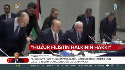 Çavuşoğlu: Huzur Filistin halkının hakkı