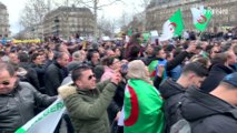 Paris : les Algériens manifestent contre un 5e mandat de Bouteflika