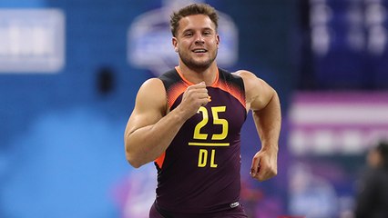 Nick Bosa runs an official 4.79 40-yard dash at 2019 combine