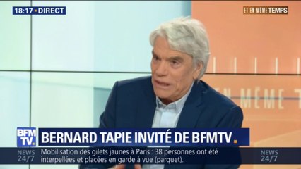 "Bien entendu, ce n'est pas vrai!" Bernard Tapie dément avoir acheté un arbitre avant un PSG-OM