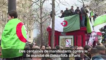 Manifestation à Paris contre un 5e mandat de Bouteflika