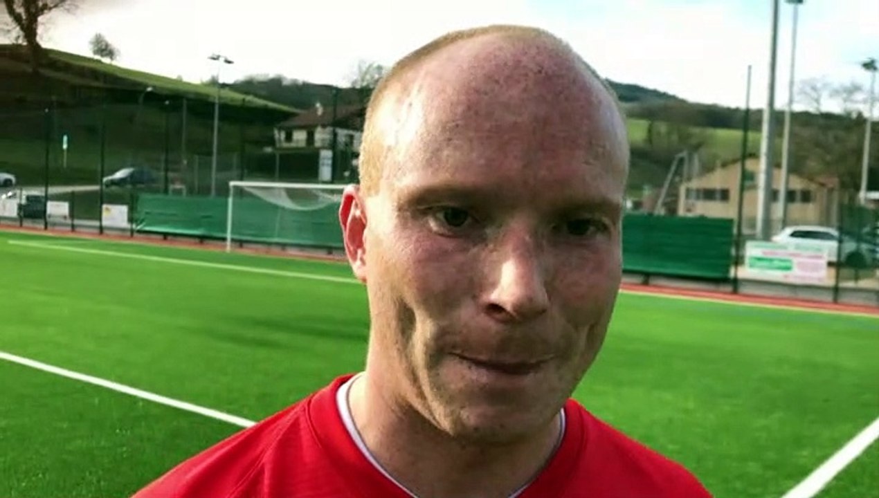 Coupe Magat Beaujolais – Romain MAYNARD réagit après l’élimination de CHAMBOST-ALLIERES SAINT-JUST au FC LAMURE POULE