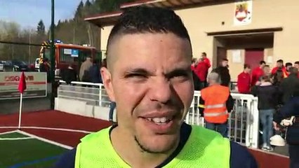 Coupe Magat Beaujolais – Ruddy NERCOURT réagit après la qualification du FC LAMURE-POULE contre CHAMBOST-ALLIERES SAINT-JUST