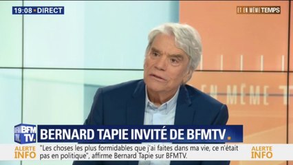 "Ça m'a beaucoup touché." Bernard Tapie raconte sa première rencontre avec des gilets jaunes