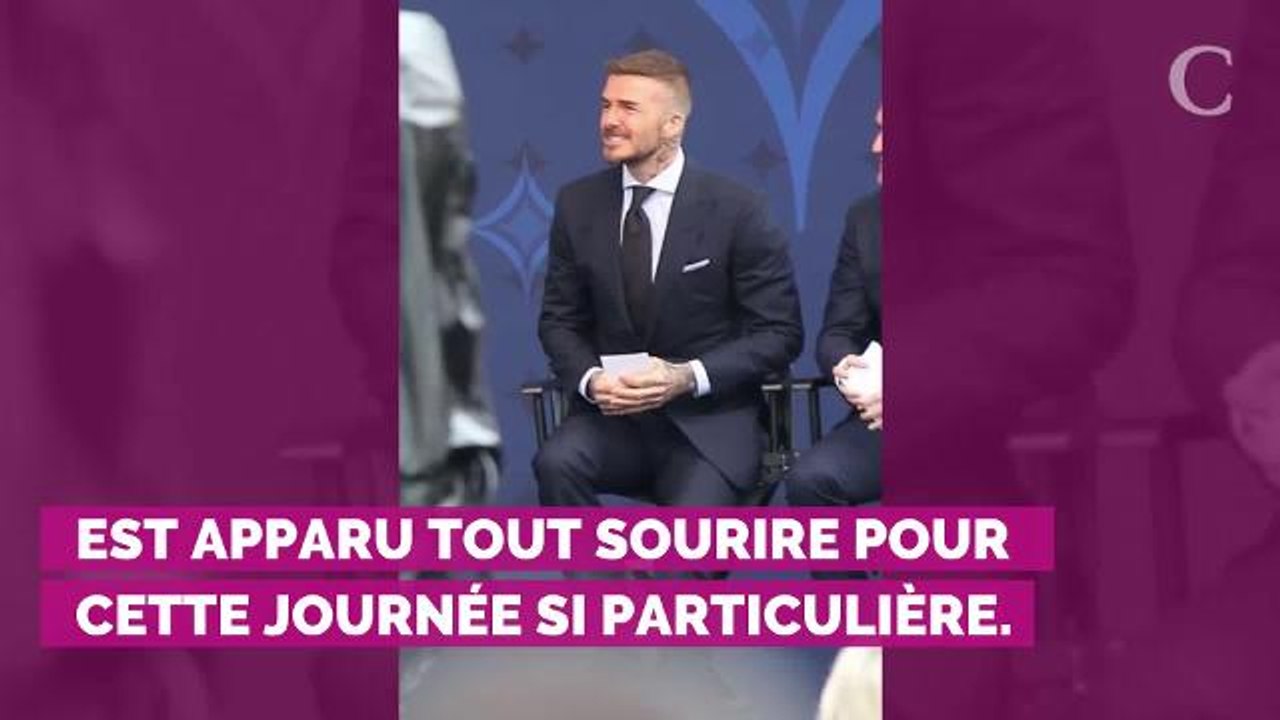 PHOTOS. David Beckham tout sourire pour l'inauguration de sa statue au Los Angeles Galaxy