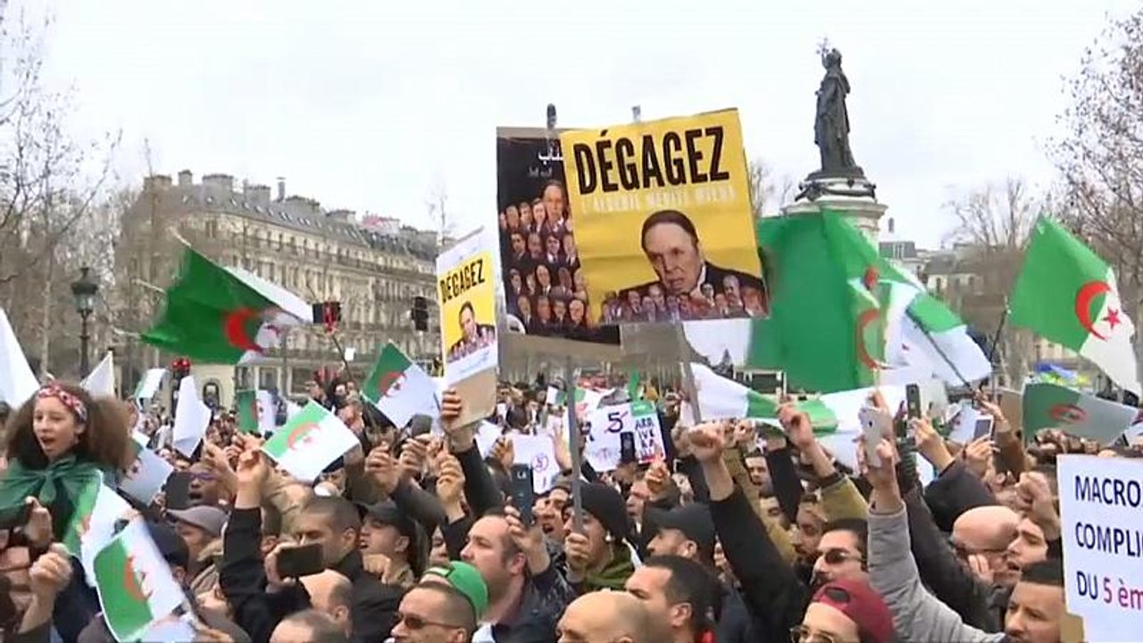 Argelinos na Europa contra recandidatura de Bouteflika