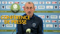 Conférence de presse Paris FC - RC Lens (2-0) : Mecha BAZDAREVIC (PFC) - Philippe  MONTANIER (RCL) - 2018/2019