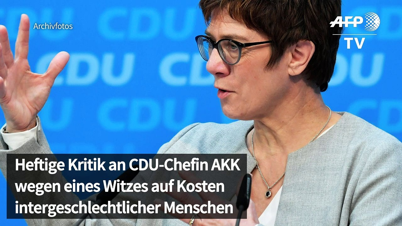Kritik an AKKs Witz auf Kosten Intergeschlechtlicher