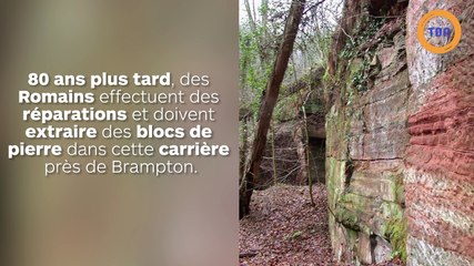 Les dessins des Romains dans les carrières