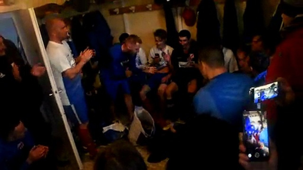 Célébration de la victoire ! (ES Tourville / Pavilly : 1-0 le 03/03/2019)