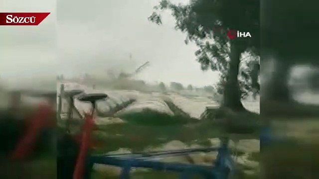 Hortum seraları böyle vurdu