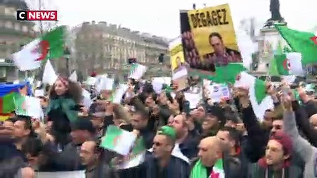 Des Algériens de France ont manifesté ce dimanche contre un 5e mandat de A. Bouteflika