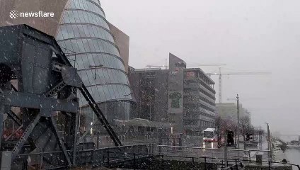 Storm Freya brings heavy snowfall to Dublin