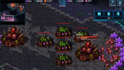 원본 모바일 스타크래프트 일꾼 견제하기_ 스타커맨더 [starcraft clone][starcraft clone]