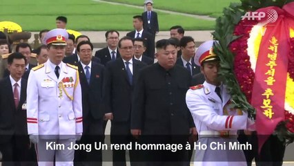 Kim rend hommage à Ho Chi Minh avant son départ de Hanoï