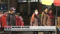 Fine dust reduction measures in place for 9 cities and provinces in S. Korea