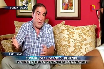EXCLUSIVO: Lescano reitera que denuncia de acoso es campaña en su contra