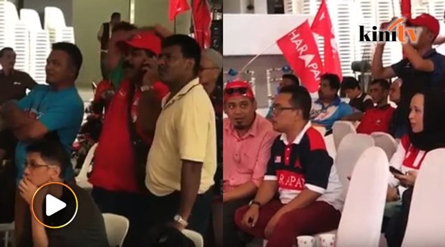 Penyokong PH mula berkumpul menunggu keputusan