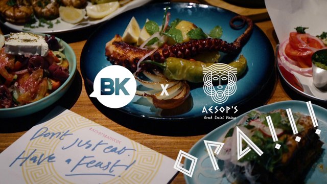 Opa! Sala Daeng's Greek restaurant Aesop’s is all about the party vibes and good spice-laden food.