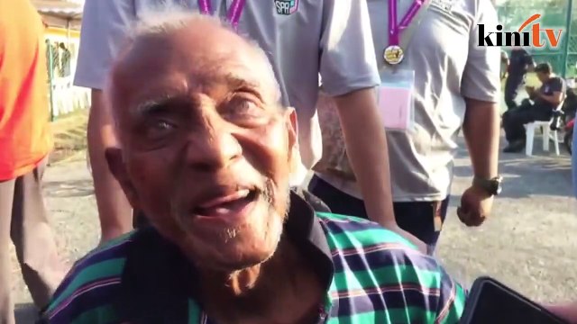 Saya mengundi sejak tahun 50-an, kata lelaki berumur '66 tahun'