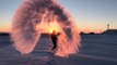 Meteorologist In Montana Conducts Boiling Water Challenge In Subzero Temperatures