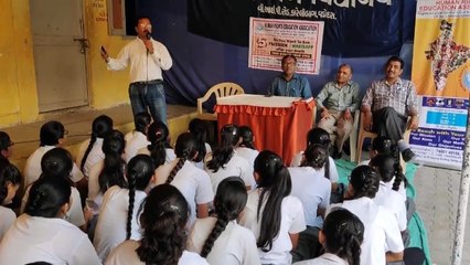 Awareness program at Jay Ambe Vidhyalaya Vadodara | HREA