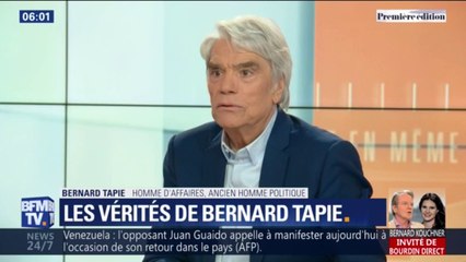 Bernard Tapie se défend à l'approche de son procès pour escroquerie