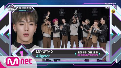2월 마지막 주 1위 ′몬스타엑스′의 ′Alligator′ 앵콜 무대! (Full ver.)
