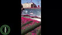 Warm Welcome of Pak Army With Flowers , Motivation & Slogan l By l Local People of Kashmir l They Stopped the Army Vehicles l To Appreciate & Celebrate Their Success l And l To Show Their Support & Unity To Them l Pakistan Army Was Coming To UNIT BHIMBER