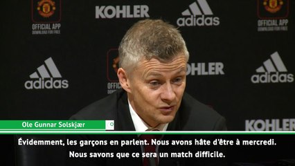 Ole Gunnar Solskjaer se tourne vers le match contre le PSG