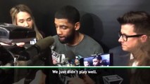 Kyrie Irving is in no mood to chat to reporters