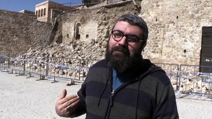 İstinat duvarı yıkılınca tarihi mescidin izi ortaya çıktı  - MARDİN