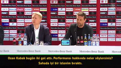 Markus Weinzierl: "Ozan Kabak bu maçta tam not aldı"