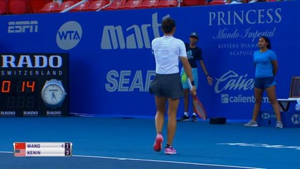 تنس:بطولة اكابولكو: وانغ تهزم كينين  2-6 و 6-3 و7-5