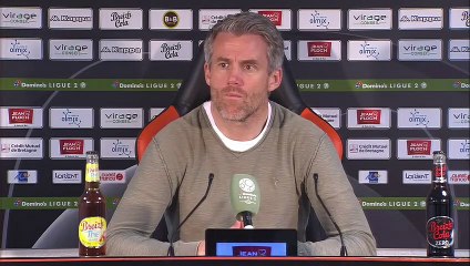 La réaction de Mickaël Landreau après FC Lorient - US Orléans (1-3) 18-19