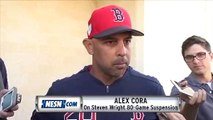 Alex Cora Gives Support For Steven Wright, Still Part Of Organization