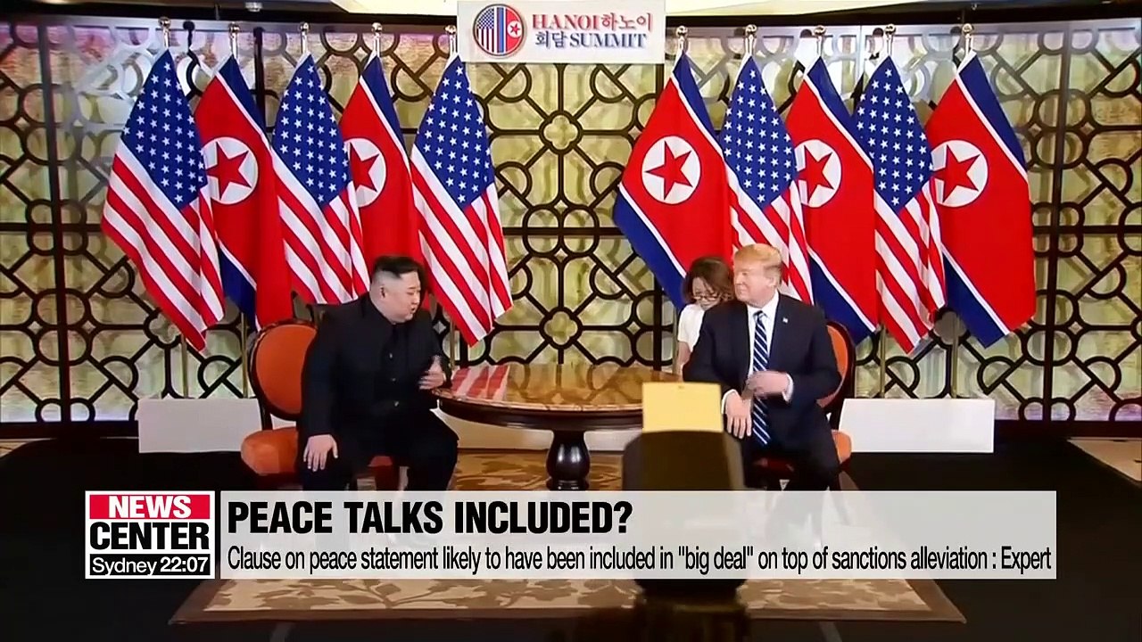 Clause on peace statement, declaration of nuclear weapons and missiles to have been part of "big deal" U.S. proposed
