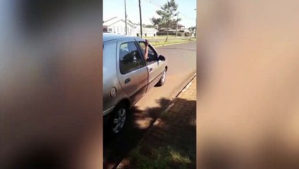 Polícia Civil recupera carro roubado; câmera registrou a ação