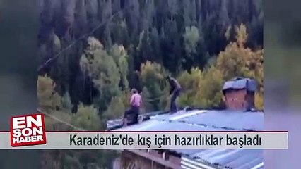 Karadeniz'de kış için hazırlıklar başladı