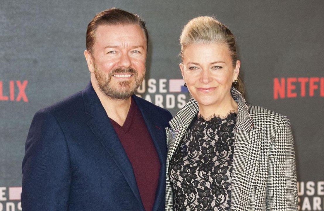 Ricky Gervais would 'fall apart' without Jane Fallon