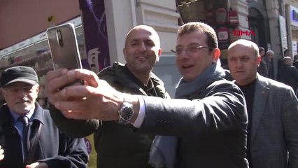 İstanbul İmamoğlu'nun İstiklal Caddesi Turu