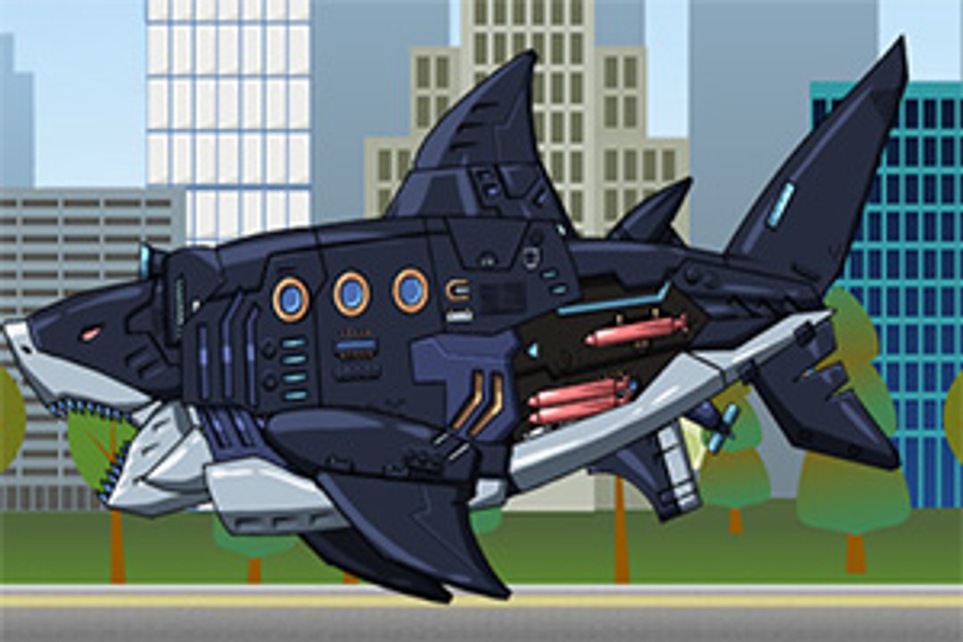 Lắp ráp robot khủng long Megalodon-Assembling Megalodon dinosaur Robot