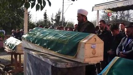 Damat cinnetine kurban giden anne ve iki oğlu toprağa verildi