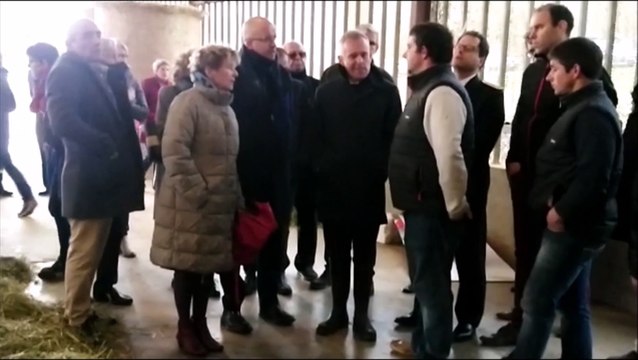 Haute-Saône : méthanisation à la Ferme de la fontaine avec le ministre François de Rugy