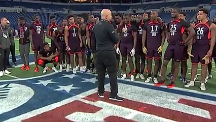 Saints' defensive assistant delivers inspirational message to CBs at combine
