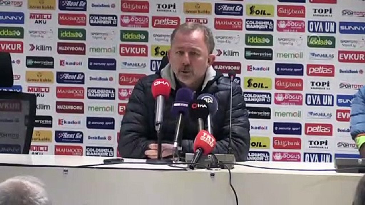 Akhisarspor-Aytemiz Alanyaspor maçının ardından - Sergen Yalçın ve Ercan Kahyaoğlu - MANİSA