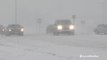 Road conditions and visibility poor amid winter storm