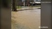 Flash flood turns backyard and neighborhood into river